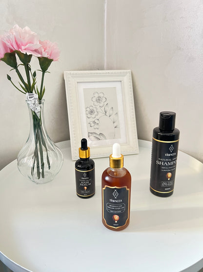 مجموعة تاونزا لحماية شعرك من الجذور (زيت + شامبو + سيروم)