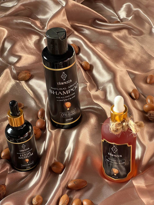 مجموعة تاونزا لحماية شعرك من الجذور (زيت + شامبو + سيروم)