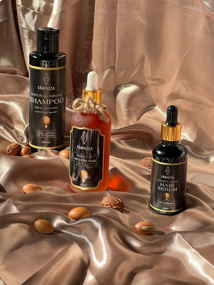مجموعة تاونزا لحماية شعرك من الجذور (زيت + شامبو + سيروم)