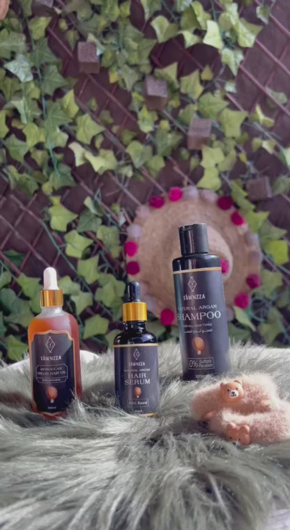 مجموعة تاونزا لحماية شعرك من الجذور (زيت + شامبو + سيروم)