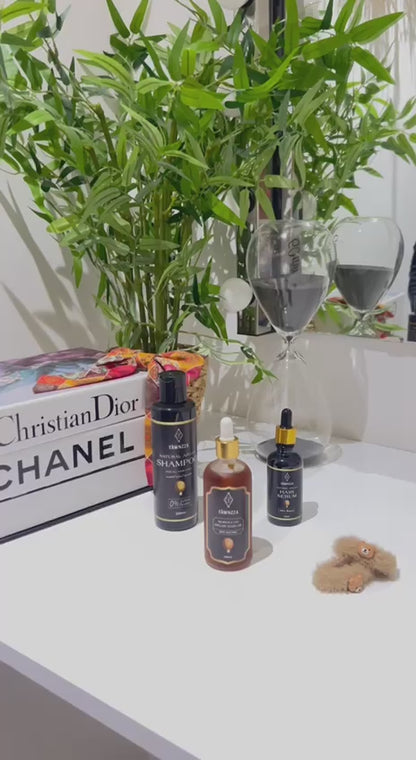 مجموعة تاونزا لحماية شعرك من الجذور (زيت + شامبو + سيروم)